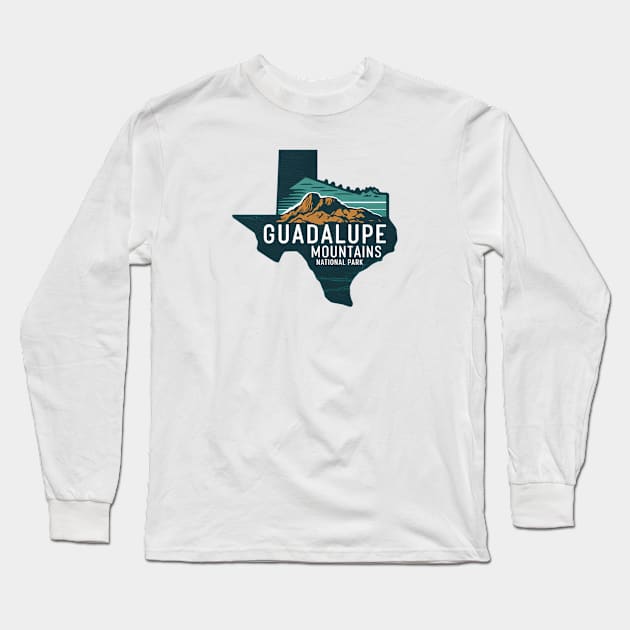 Guadalupe Mountains - Texas Long Sleeve T-Shirt by Perspektiva